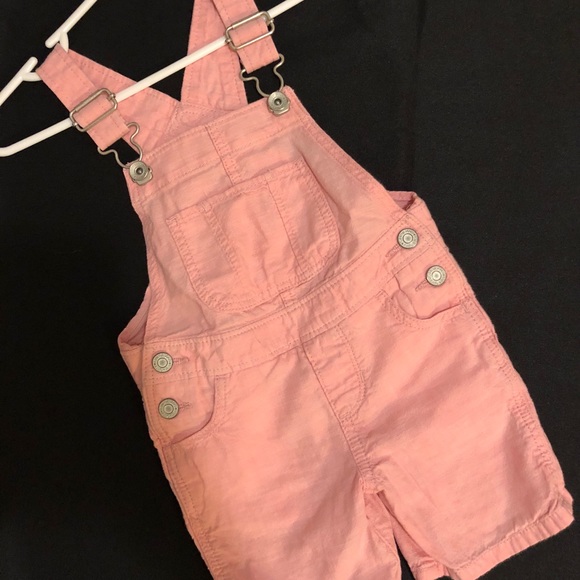 Baby Gap Chambray Pink Overalls - Picture 1 of 3